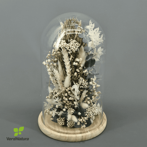 Cúpula floral Clara branca Blanco, 30 cm