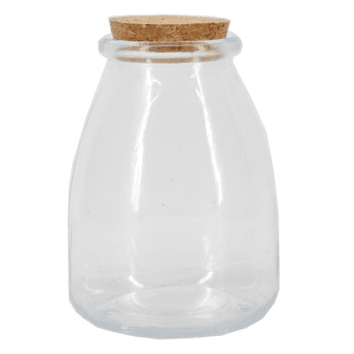 Terrarium en verre avec bouchon en liège 9 cm, lot de 36, Plante de 12 cm de haut, lot de 36 unités FLORAN