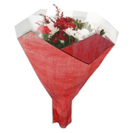 Blonda de papel Duo Fibre vermella, 52 cm