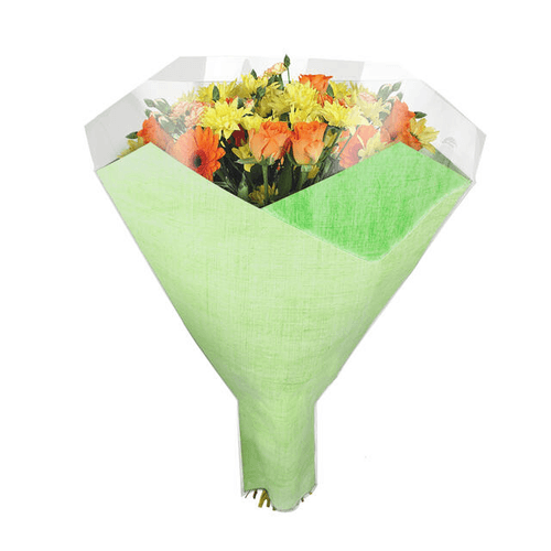 Blonda de papel Duo Fibre verde pistacho, 52 cm