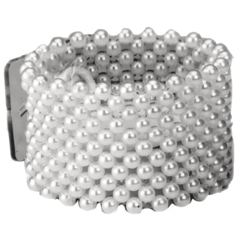 Pulseira de pérola pequena branca, 2,5-4 cm Oasis