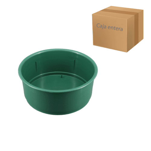 Taça Clássica para Arranjos Florais em Caixa Completa Verde Oscuro, 9 cm (30 unids)