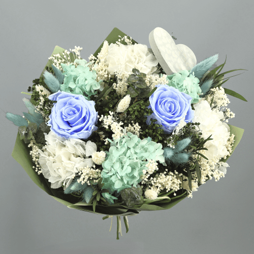 Ramo de Flores Secas Valentino Azul Claro