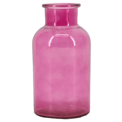 Jarra de Cristal Estilo Lechera Rosa (Pack de 12)