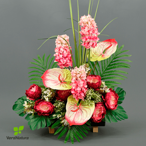 Jardinière artificielle d'anthurium