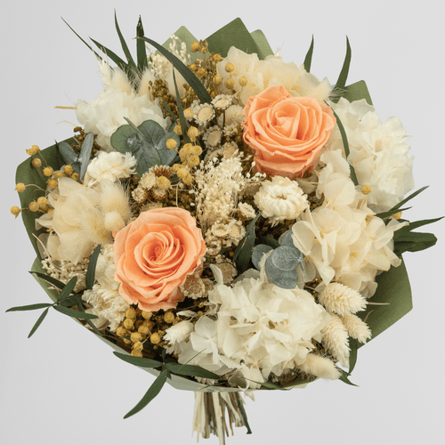 Ramo de Flores Secas Valentino Crema
