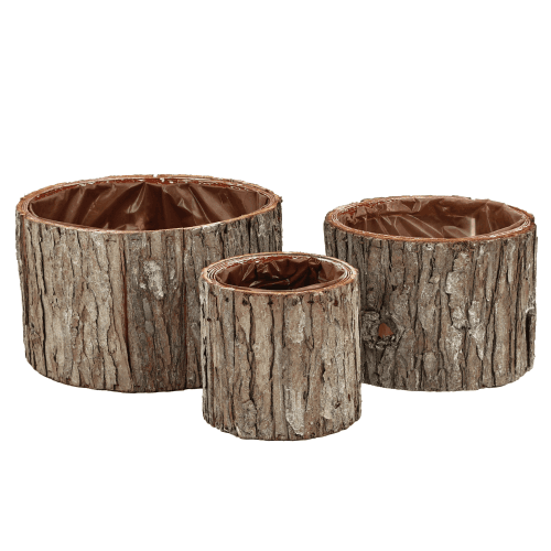 Set de 3 cistells de fusta