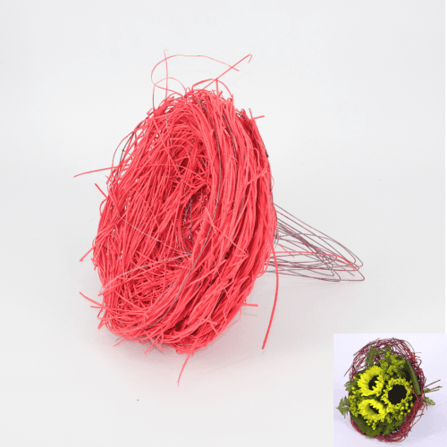 Estructura Rattan Rojo, 25 cm, 1 tallos