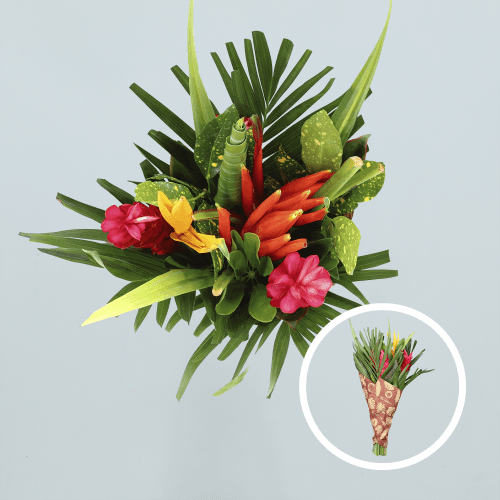 Bouquet Tropical Rond Confeti, Mixto, 1 tallos, 50cm