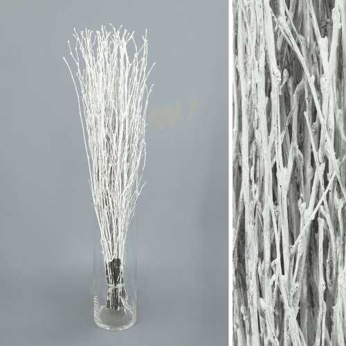 Birch Pintado Blanco, Blanco, 60cm