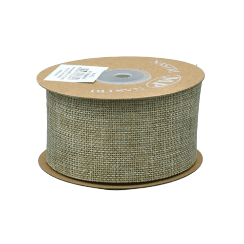 Cinta Lino Natural, 50 mm, 1 tallos, 15cm