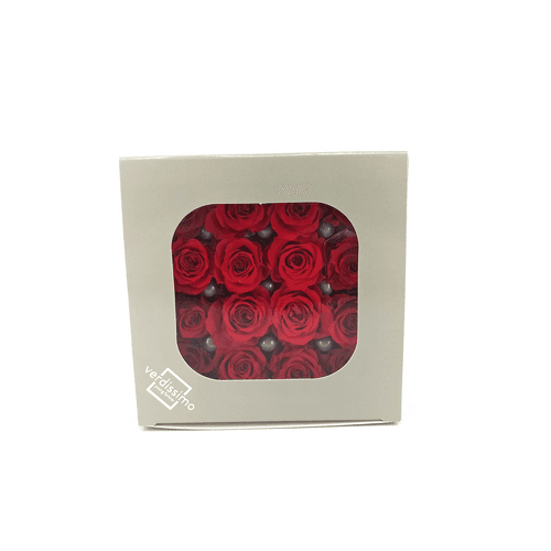 Rosa Rojo Cabeza, Rojo, 16 tallos, 2cm