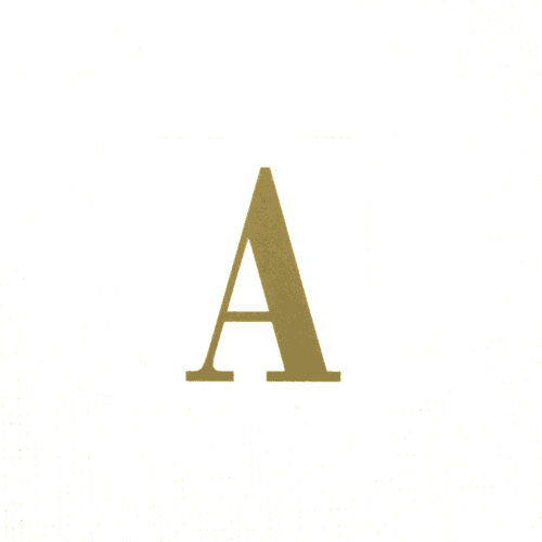 Letra A, Oro