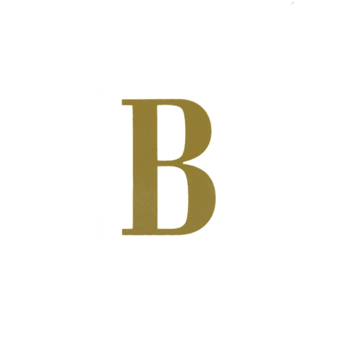 Letra B, Oro, 25 tallos, 5cm