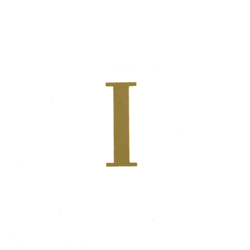 Letra I, Oro, 25 tallos, 5cm