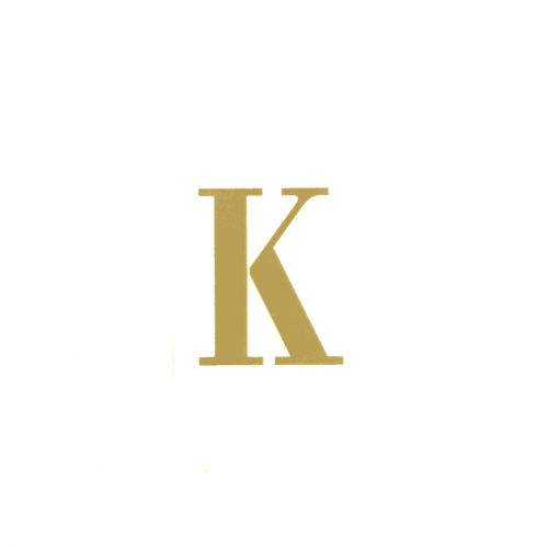 Letra K, Oro, 25 tallos, 5cm
