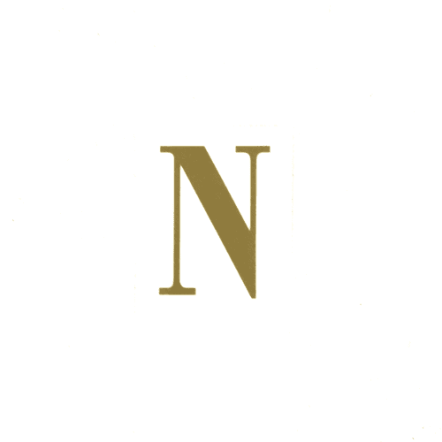 Letra N, Oro, 25 tallos, 5cm