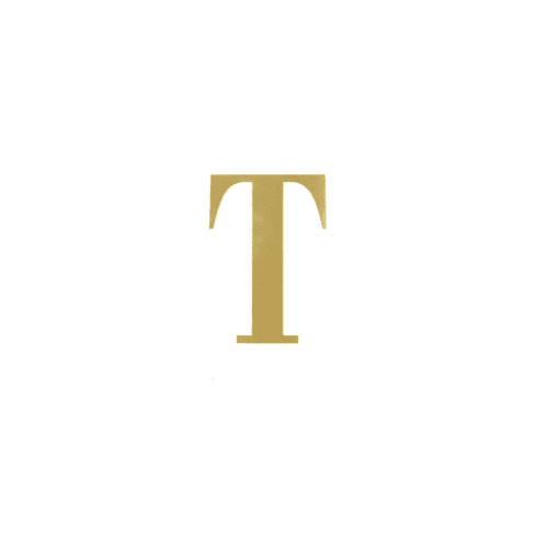 Letra T, Oro, 25 tallos, 5cm