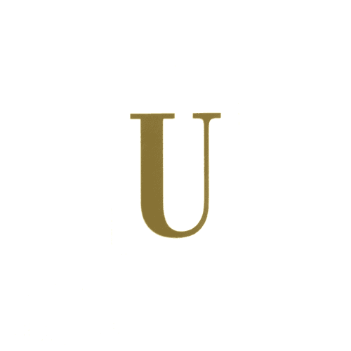 Letra U, Oro, 25 tallos, 5cm