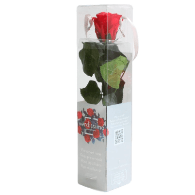 Rosa Rojo Tallo, Rojo, 1 tallos, 27cm
