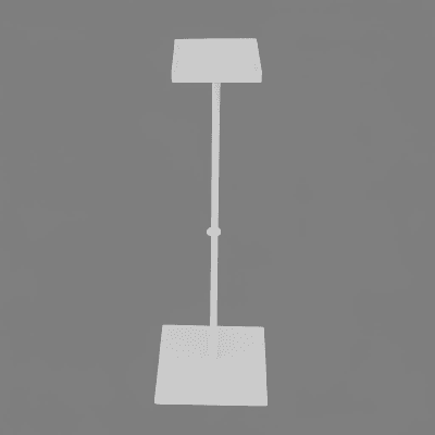 Pedestal de Forxa Branco 60 cm para Plantas e Flores