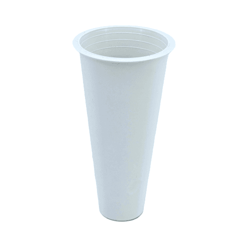 Bucaro Redondo, Blanco, 1 tallos, 17cm