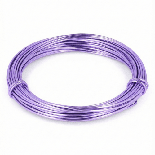 Arame de alumínio lavanda, 2 mm (2 unids)