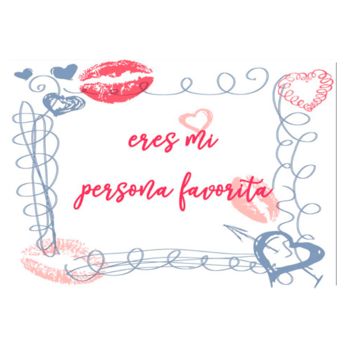 Tarjeta Eres mi persona favorita
