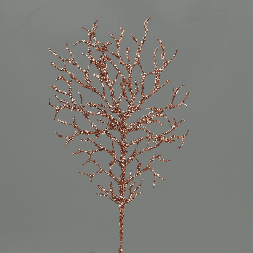 Décoration de Noël Coral Cuivre Cobre, 50 cm (6 unités)