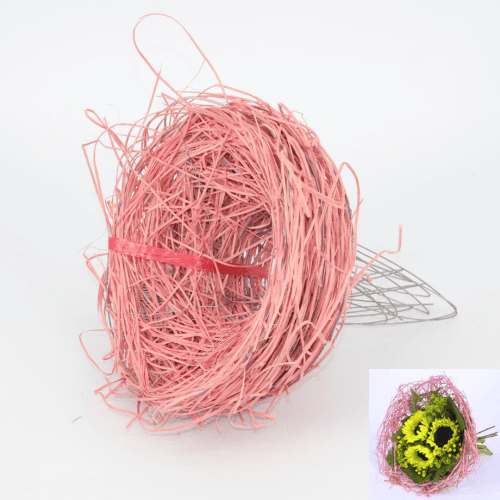Estructura Rattan Rosa, 20 cm, 1 tallos