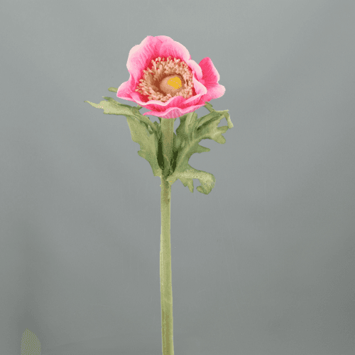Anémone Artificielle Dalton, Fleur artificielle de 36 cm de long, lot de 12 unités