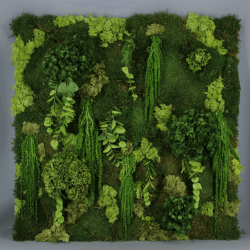 Jardín vertical artificial de hortensias, Flor artificial de 50-100 cm de largo
