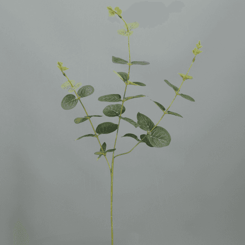 Rama de Eucalipto Artificial, Flor artificial de 72 cm de largo, pack de 12 uds