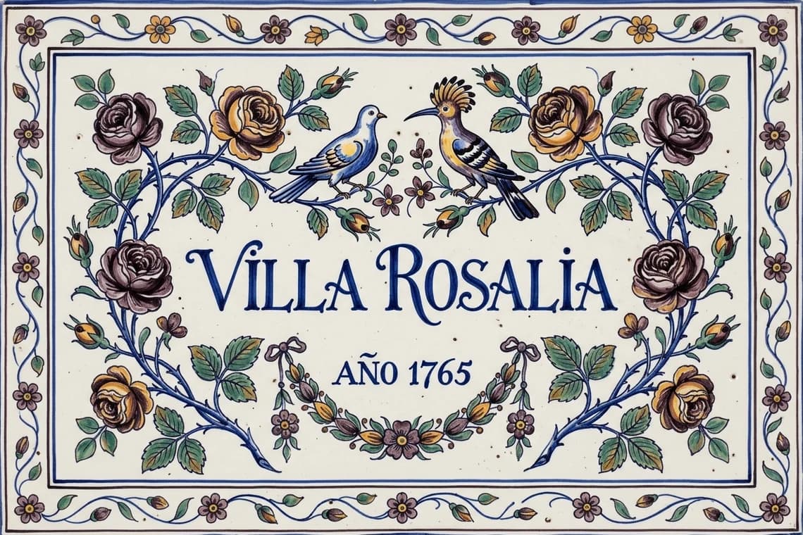 El nom de la casa — Gran foc sobre esmalt