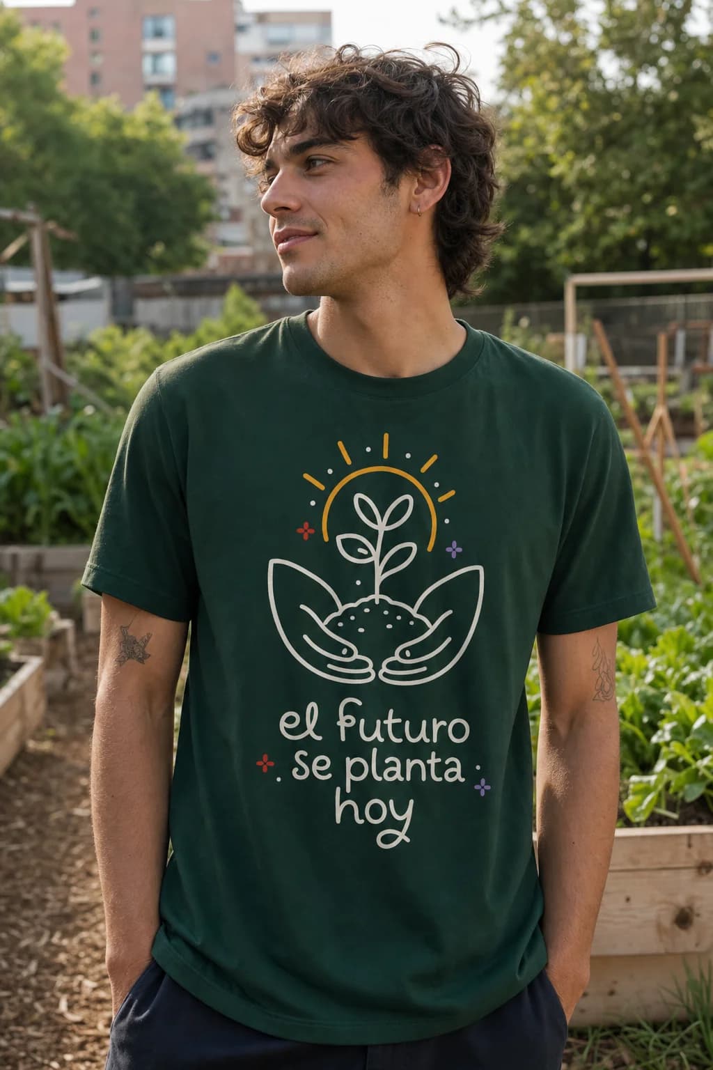 Camiseta «O futuro plántase hoxe»