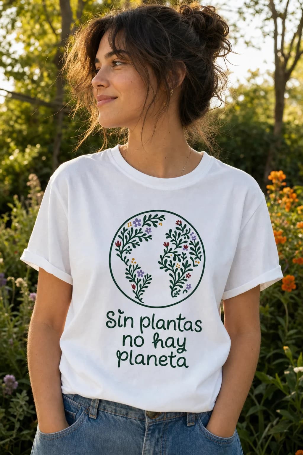 Camiseta «Sen plantas non hai planeta»