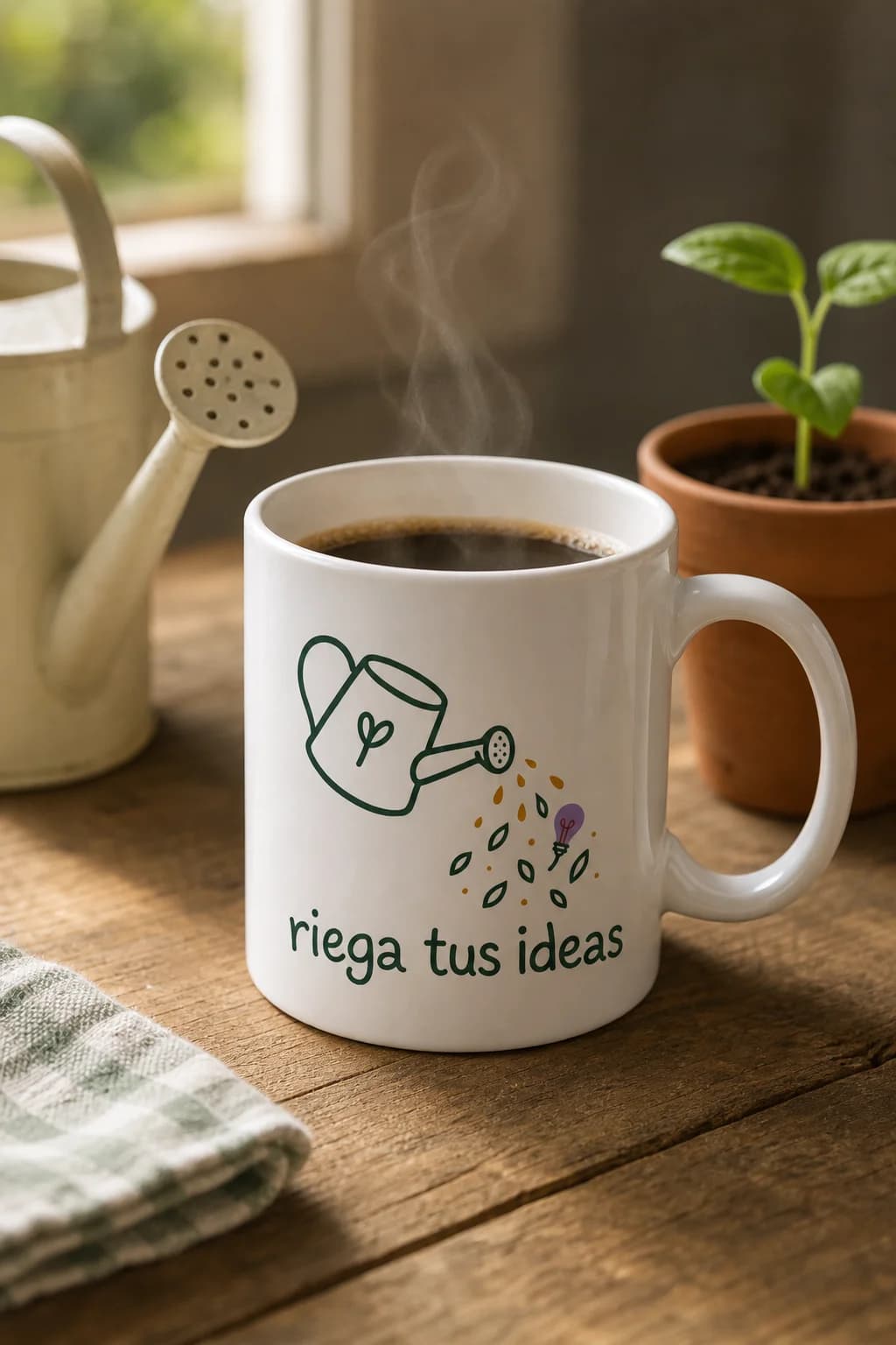 Cunca «Rega as túas ideas»