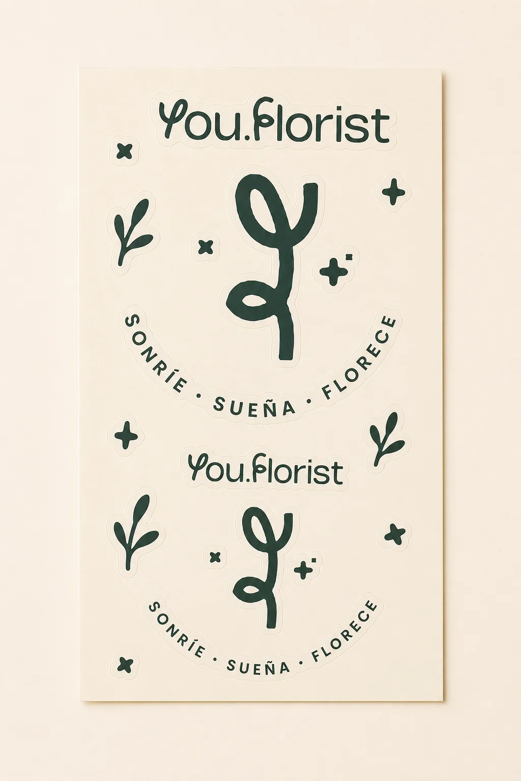 Pack de pegatinas «you.florist»