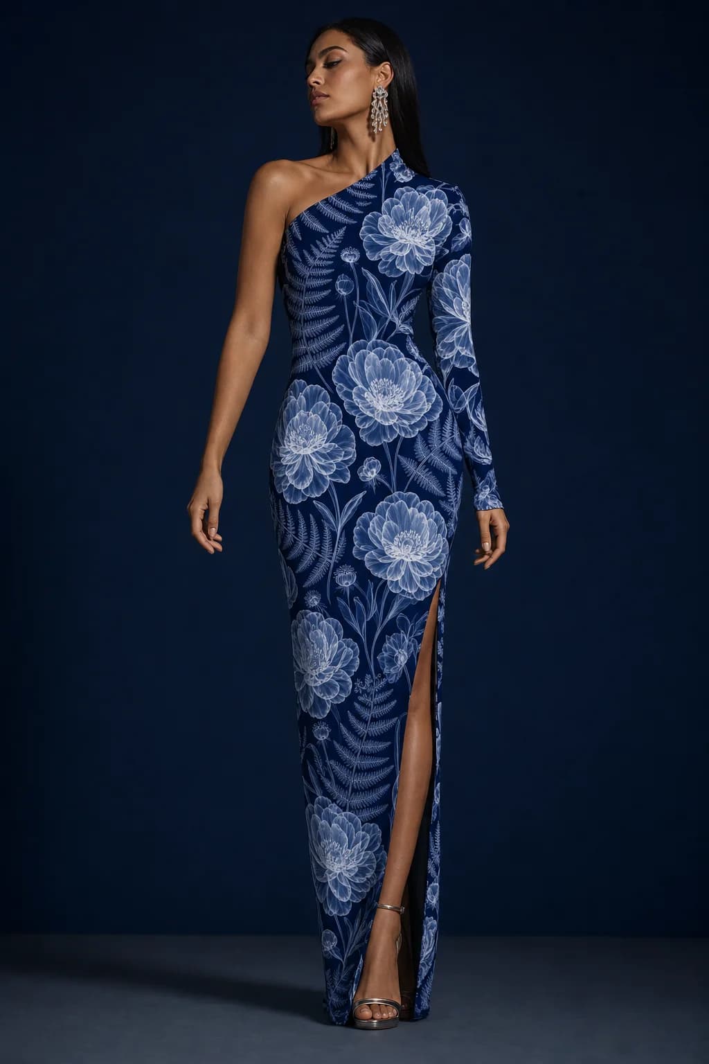 Vestido asimétrico «Radiografía Floral»