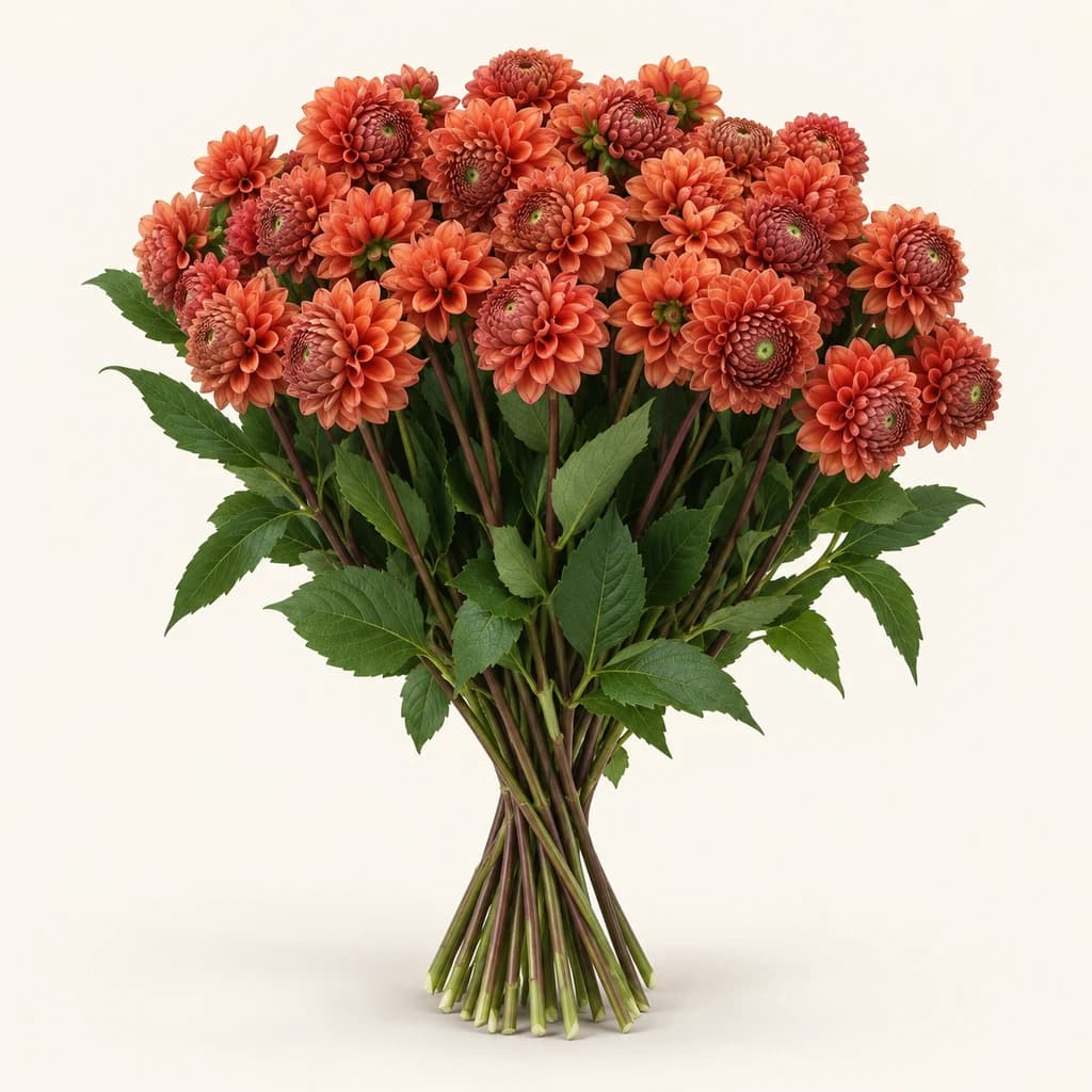 Ramo de dálias Cornel Bronze (Dahlia)