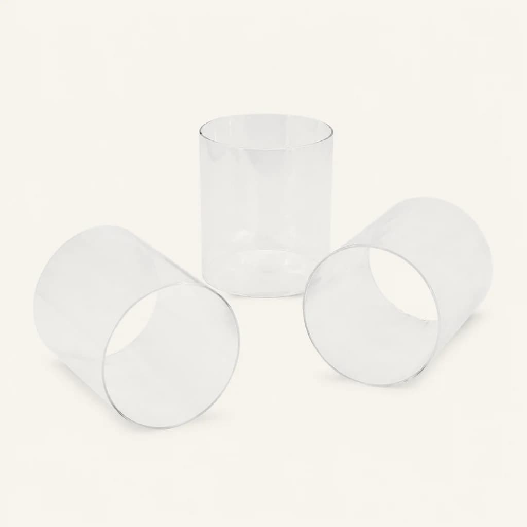 Vase cylindrique ouvert des deux côtés