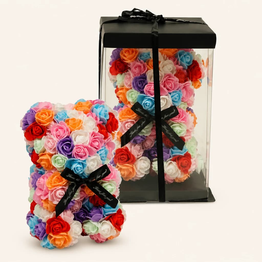 Urso de Rosas Multicolor