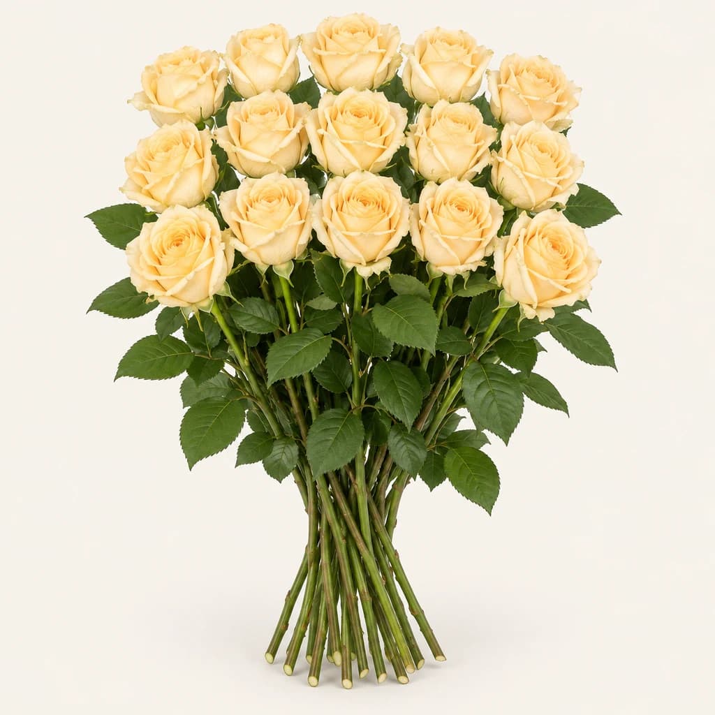Ram de 30 o 40 roses préssec Rosa Peach Avalanche