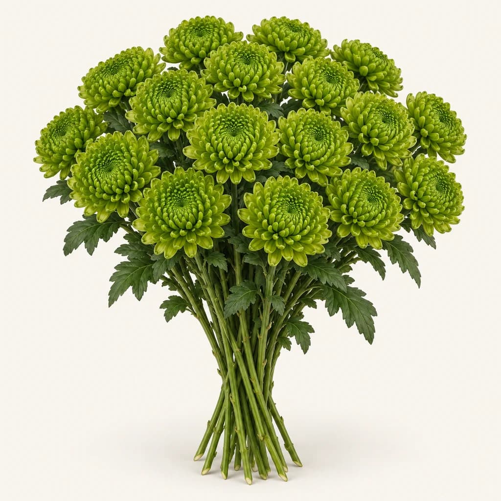 Crisantem uniflora Alemani verd (Chrysanthemum)