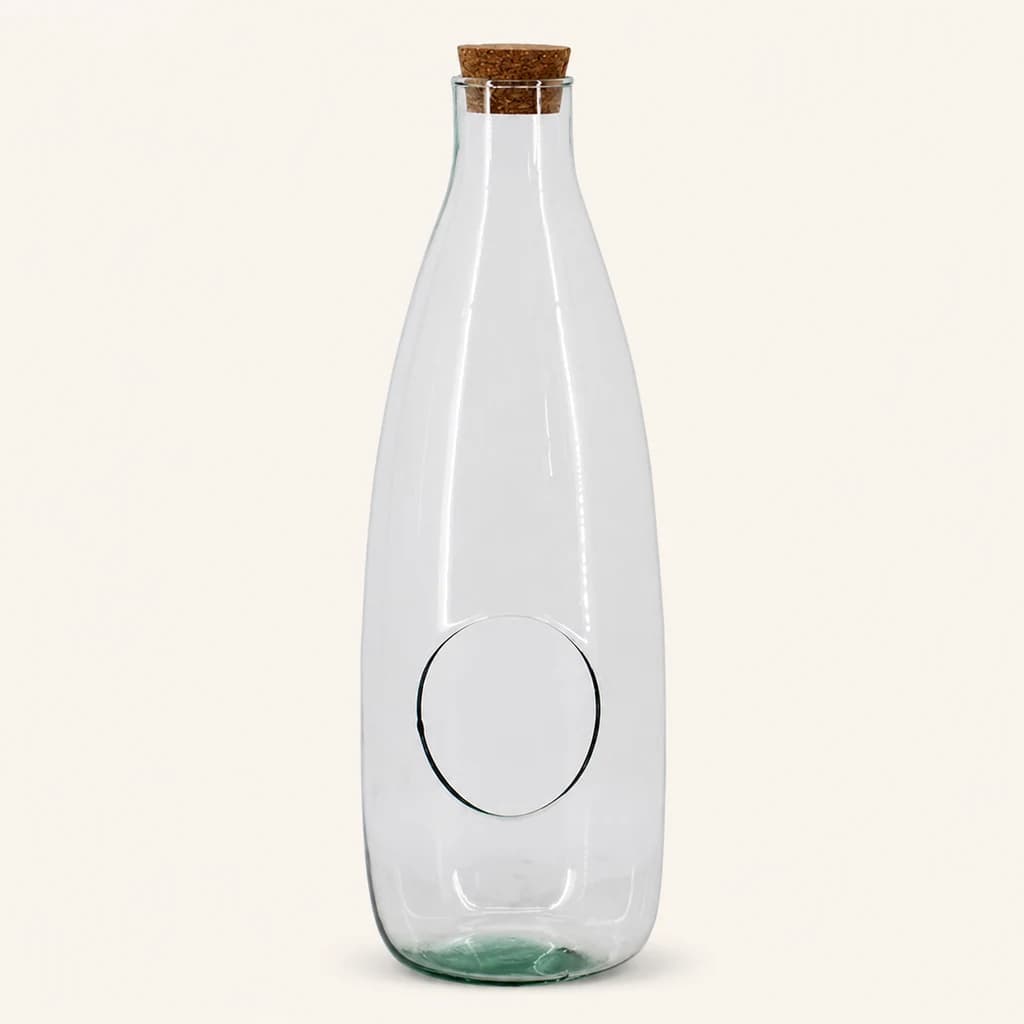 Terrario Bura de Eco Glass con tapón de cortiza