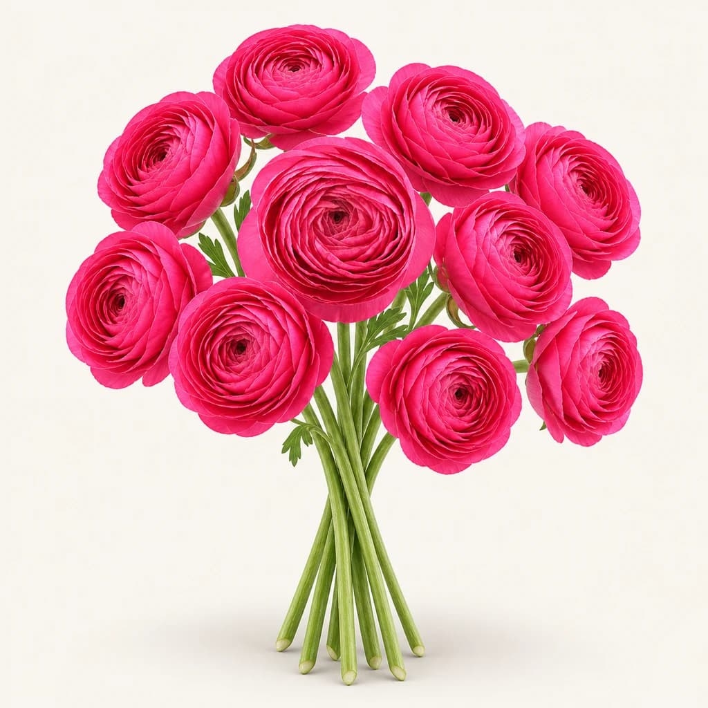 Renoncule Hot Pink Elegance