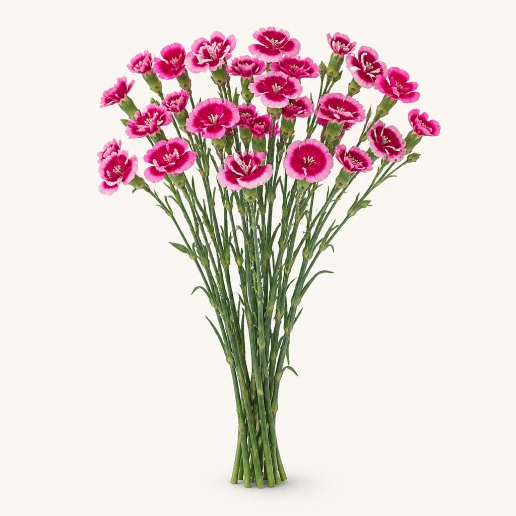Cravo Solomio Lala Extravaganza fucsia e rosa (Dianthus caryophyllus)