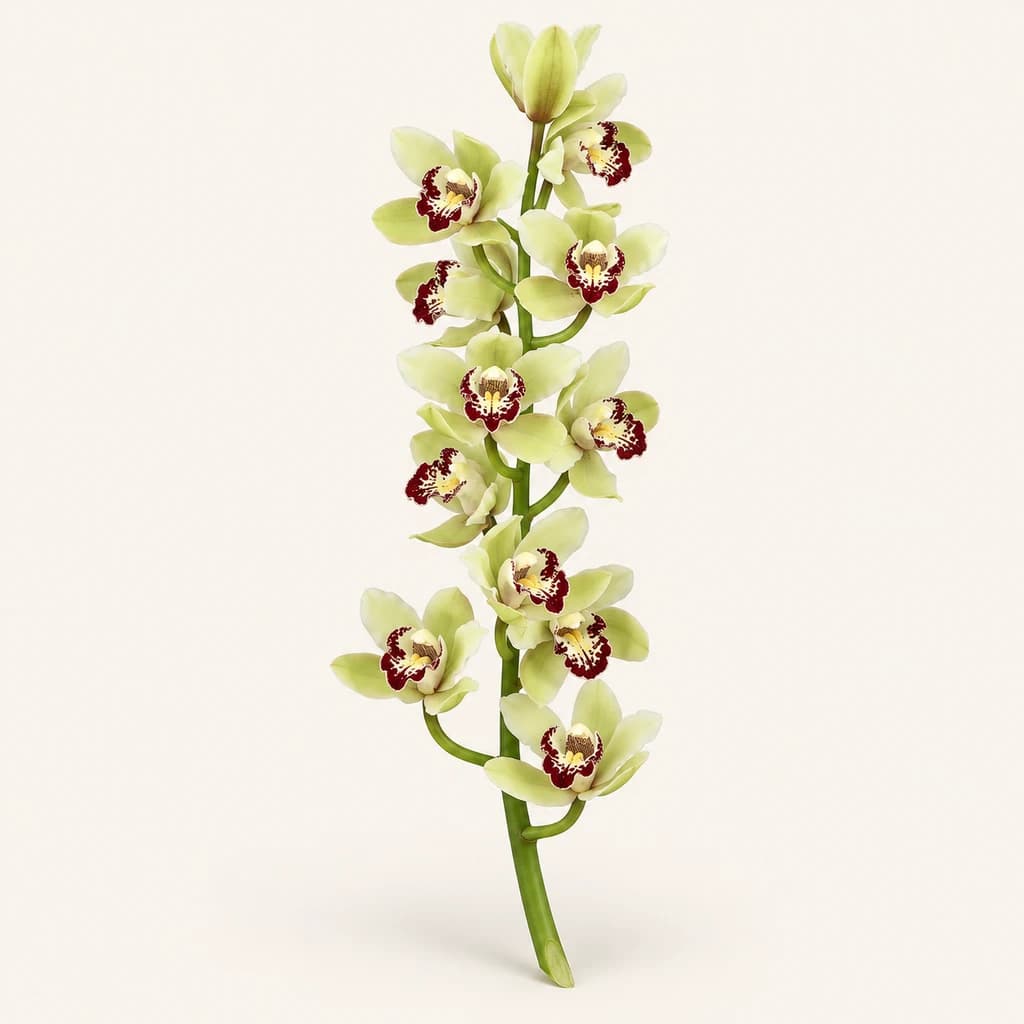 Orquídea Cymbidium Mini Tessa verde claro
