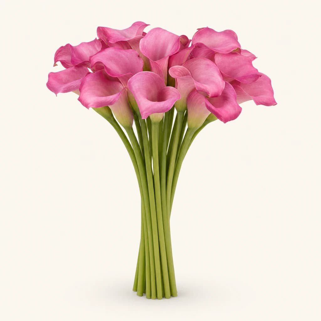 Zazu fuksia kalen sorta, 10 zurtoineko lotea (Zantedeschia)