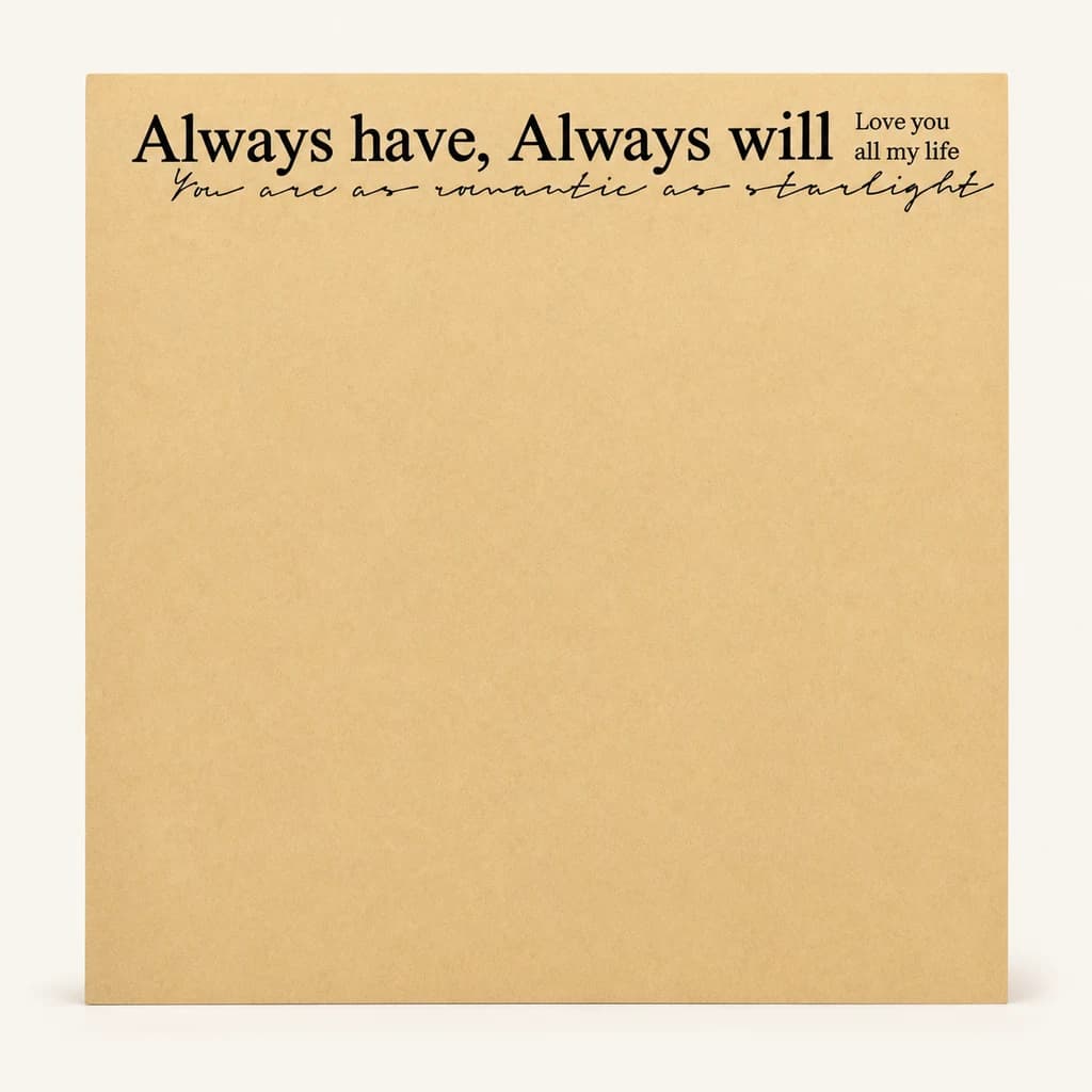 Folla kraft natural «Always have...», lote de 2 unidades
